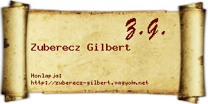 Zuberecz Gilbert névjegykártya